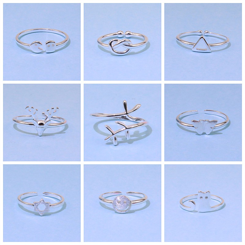 Nhẫn đeo ngón tay nhiều thiết kế tùy chọn phong cách Hàn Quốc thời trang dành cho nữ F167