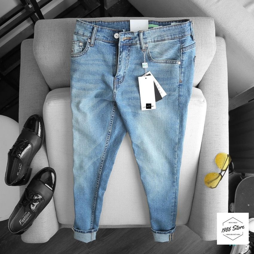 [Hàng Xịn - Ảnh Thật] Quần jeans nam L.coste Blue, hàng xuất cao cấp.