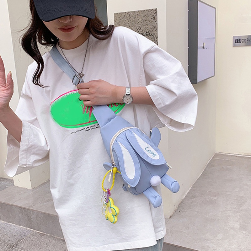 Túi Đeo Chéo Vải Canvas Dễ Thương Có Thể Điều Chỉnh Kích Thước Cho Bạn Gái