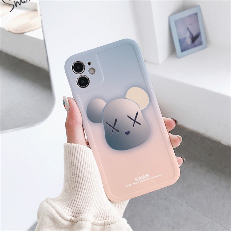 Ốp lưng iphone viền nổi bóng sơn kaws 6plus/6s/6splus/7/7plus/8/8plus/x/xr/xs/11/12/pro/max/plus/promax-Awifi B4-13