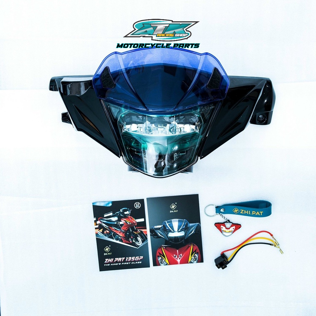 Choá đèn ZHIPAT dành cho xe exciter đời 2006 đến 2010 tặng mão chắn gió zhipat