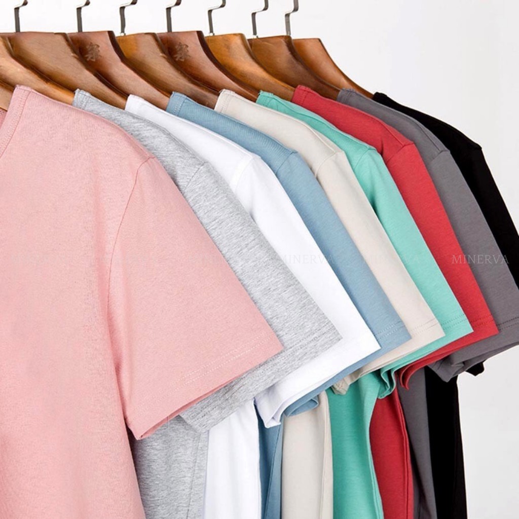 Áo thun trơn T-SHIRT tay ngắn thời trang 12 màu UNISEX giá siêu rẻ