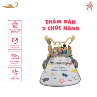 Thảm đàn đạp nhạc piano, xe tập đi đa năng cho bé Nubie - Hàng chính hãng - 23h.shop