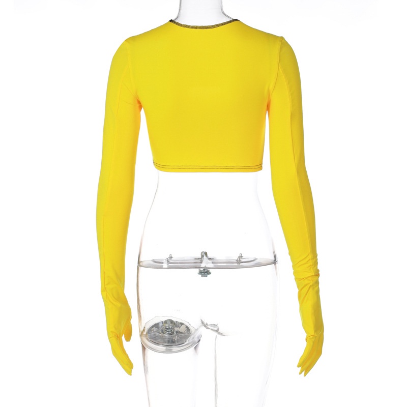 Áo Tay Dài Cổ Tròn Màu Trơn Thời Trang Đường Phố Cá Tính Cho Nữ