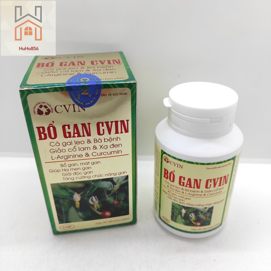 Bổ gan CVIN- Tăng Cường Chức Năng Gan, Bổ Gan, Mát Gan, Hạ Men Gan- Lọ 60 viên