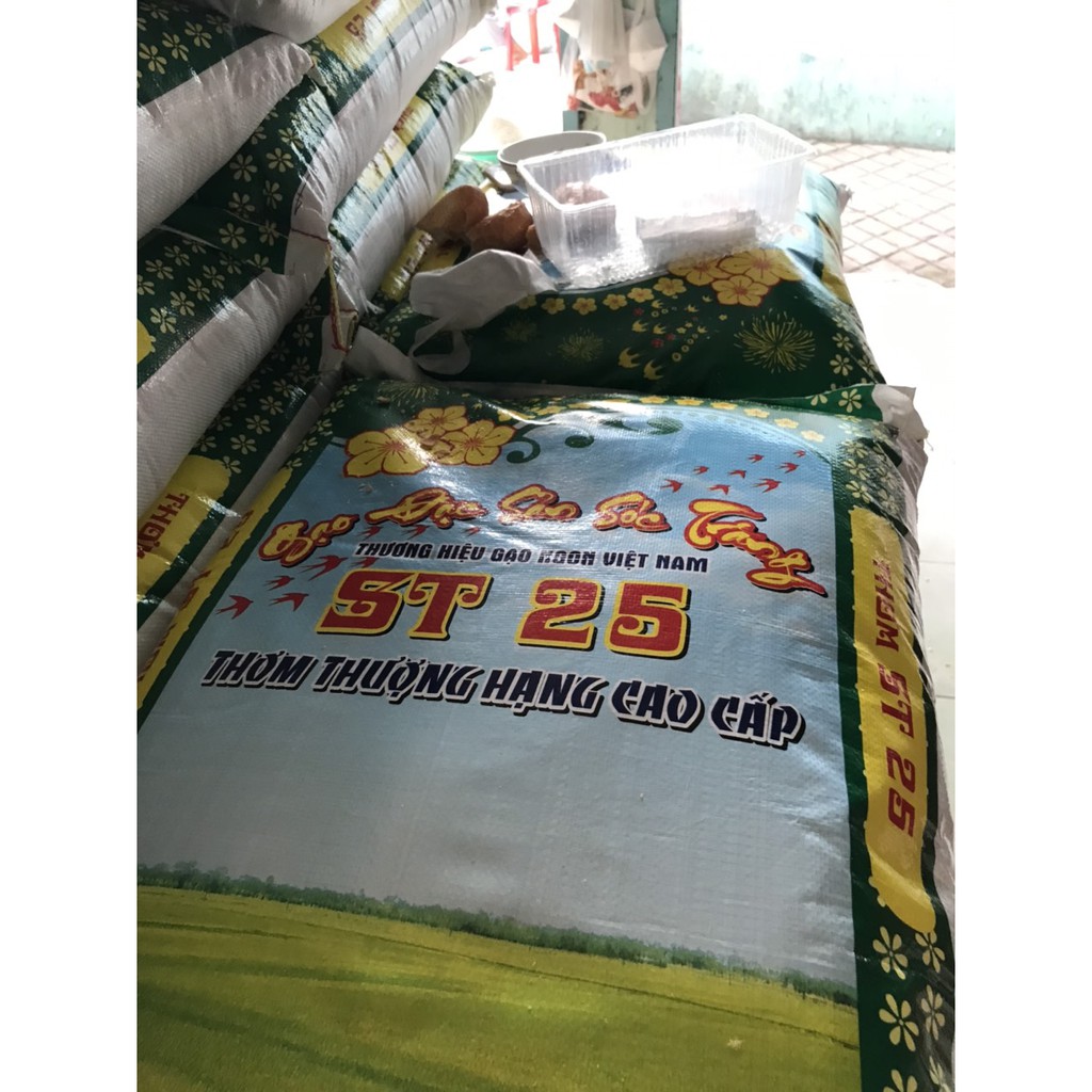 [GIAO HỎA TỐC HCM] GẠO ST25 Đặc sản Sóc Trăng không pha 5kg - Gạo dẻo thơm ngon