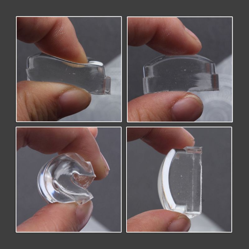 Bộ dụng cụ in móng đầu silicon &amp; miếng gạt