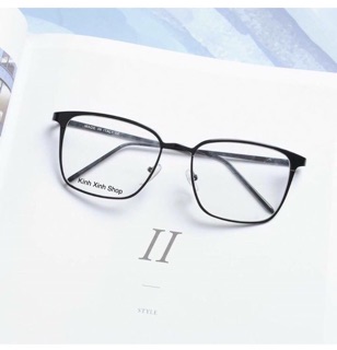 Kính Kim loại gọng mảnh - mắt Vuông Basic