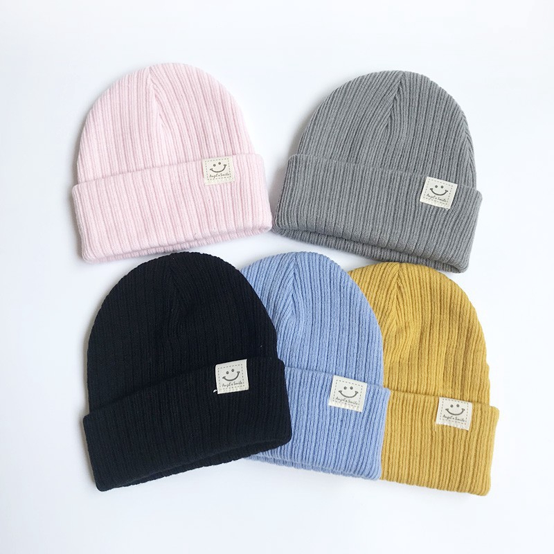 Mũ dệt kim giữ ấm cho bé trai và bé gái