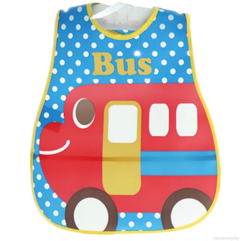 Yếm ăn chống nước bằng silicon in họa tiết xinh xắn dành cho các bé