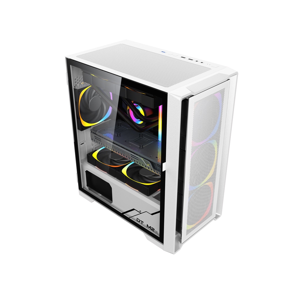 Vỏ case máy tính gaming KENOO ESPORT M500 - 3F (MATX/ 3 FAN RGB)