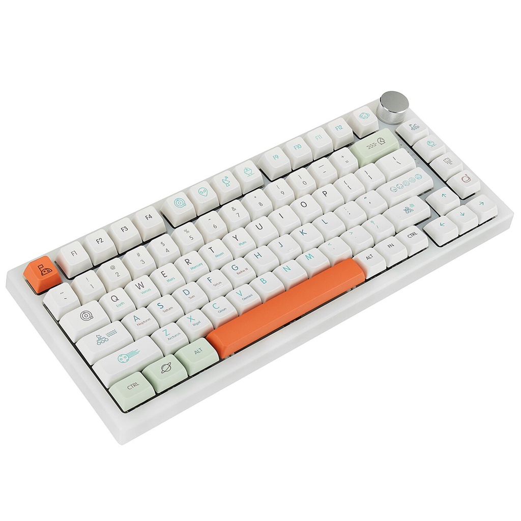 Bộ Keycap MDA PBT 125 Phím Planet Hành tinh Cực Đẹp in Dye-Sub Font chữ to ( hỗ trợ layout 61 64 68 98 )