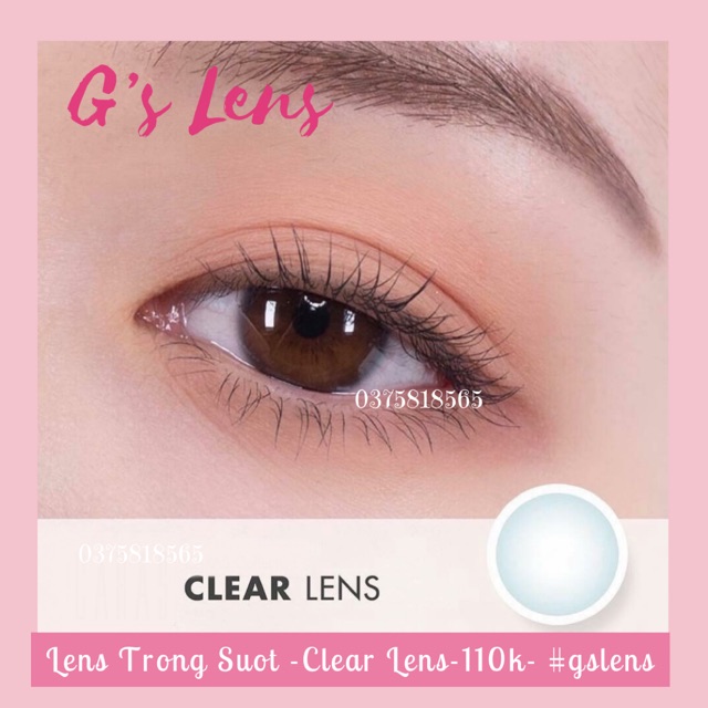Lens Trong Suốt G’S LENS Lens Mắt Không Màu ,Lens Tàng Hình- Giá 1 Chiếc 80k