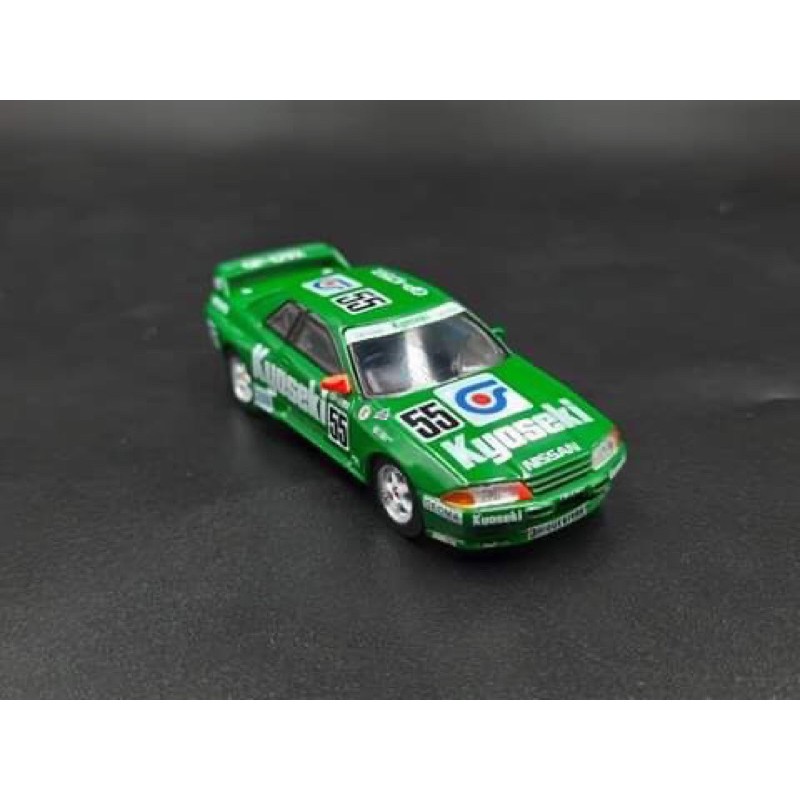 Xe Mô Hình Nissan Skyline GT-R (R32) GR.A #55 Kyoseki 1993 Japan Touringcar Championship RHD 1:64 Minigt ( Xanh )