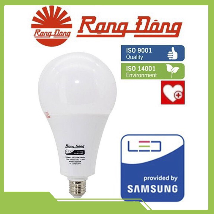 Bóng Đèn LED Bulb Rạng Đông 20W, 30W ChipLED SAMSUNG, Bảo Hành 2 Năm