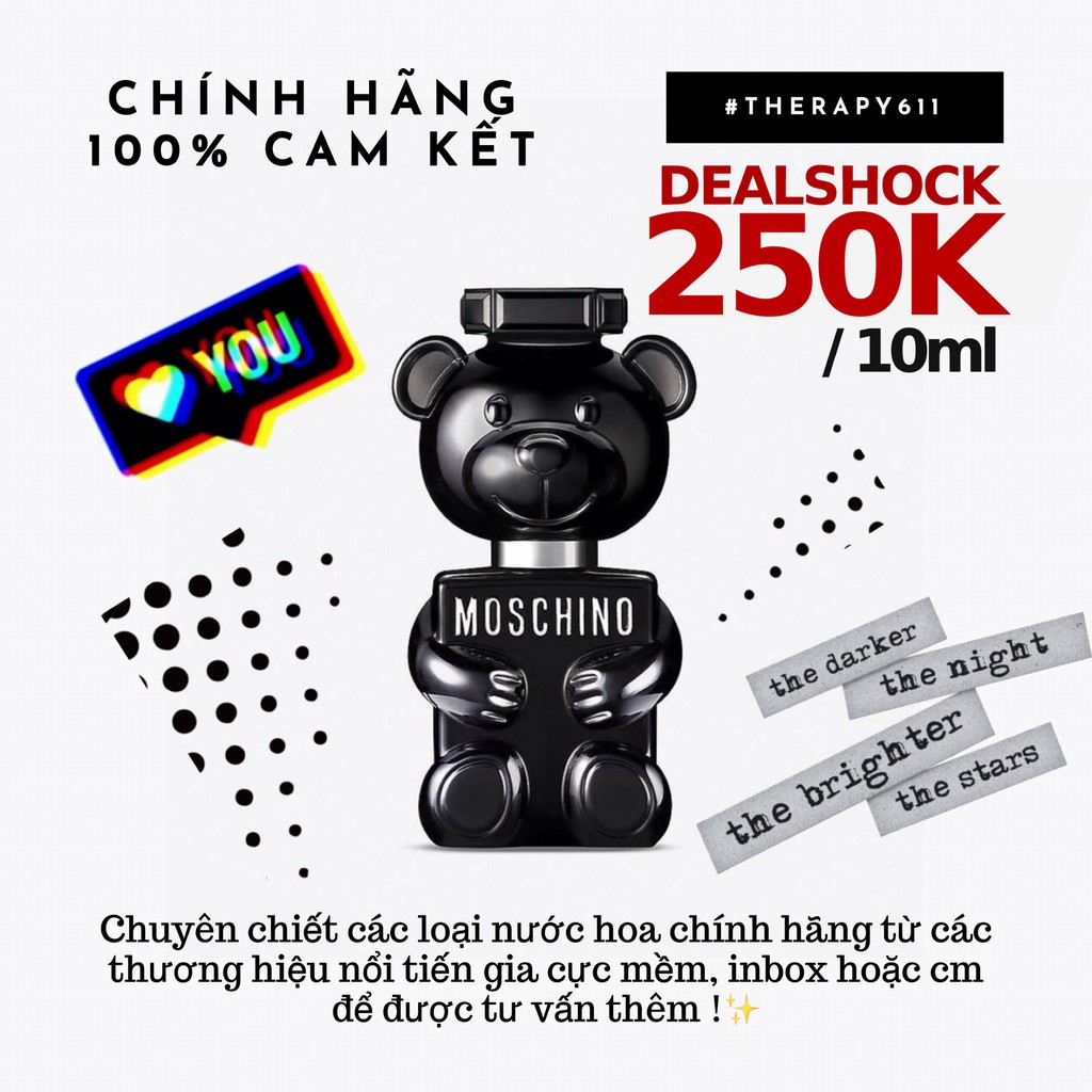 ..::✨Nước Hoa Moschino Toy Boy 2 EDP New Black (5ml/10ml/20ml) ✨::.. | Thế Giới Skin Care