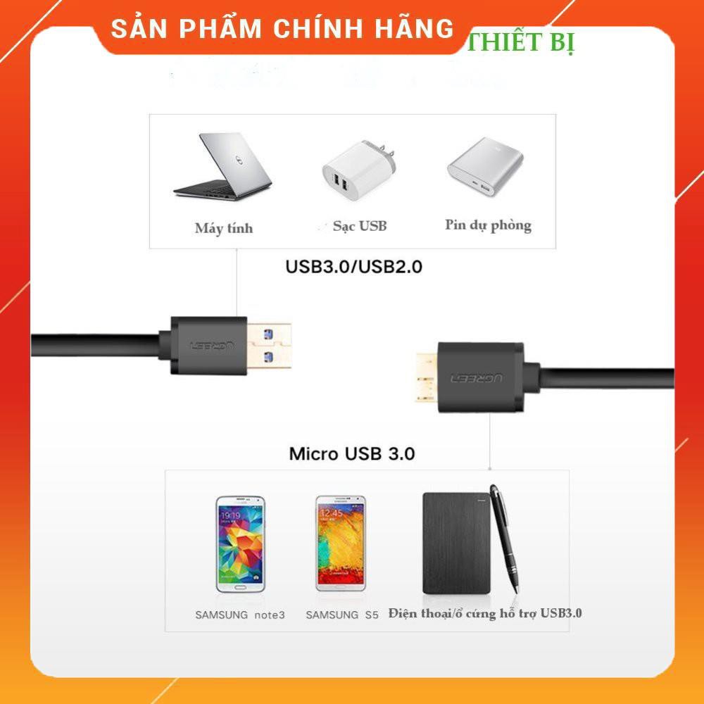Giá Sốc Dây Micro USB 3.0 mạ vàng chính hãng UGREEN US114 dailyphukien