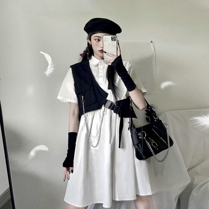 Đầm Polo Ngắn Tay Xinh Xắn Theo Phong Cách Retro Dành Cho Nữ 2020