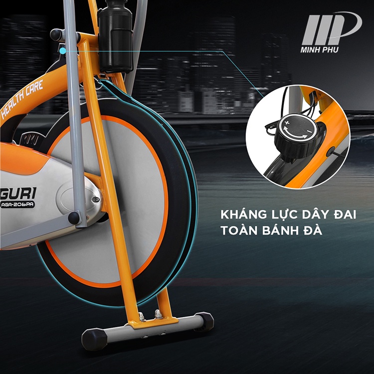 [Chính hãng] Xe đạp tập thể dục liên hoàn Aguri AGA-206PA ✅ Xe đạp tập xương khớp cho người già