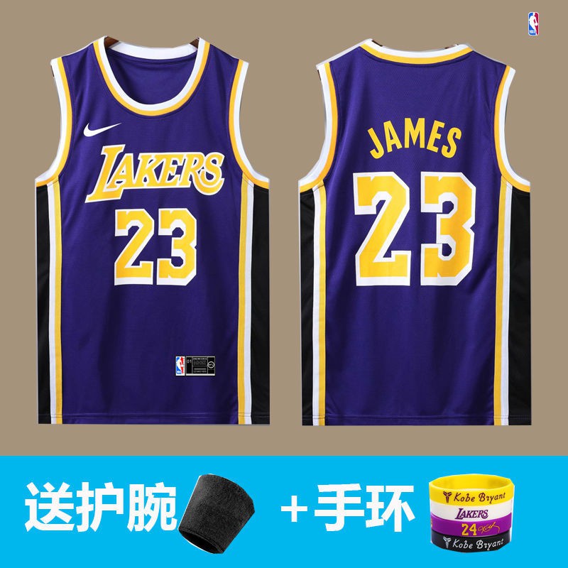 ◐✼✥Bộ đồng phục bóng rổ NBa Lakers áo đấu James số 23 tùy chỉnh Kobe 24 vest nam thoáng khí