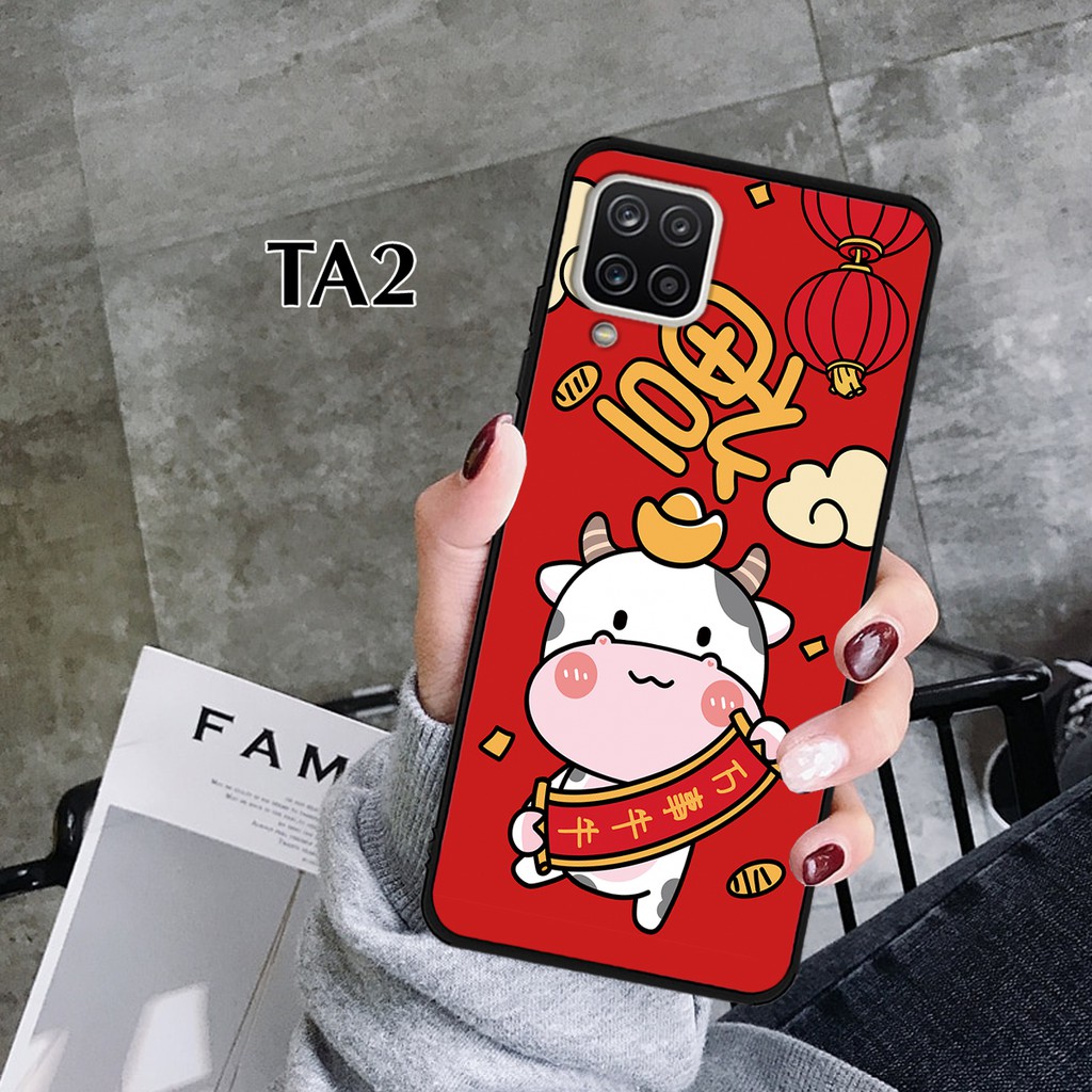 Ốp điện thoại Samsung A12 - Samsung A22  mặt lưng in hình bò sữa đáng yêu, chống va đập, chống bẩn, cực xinh