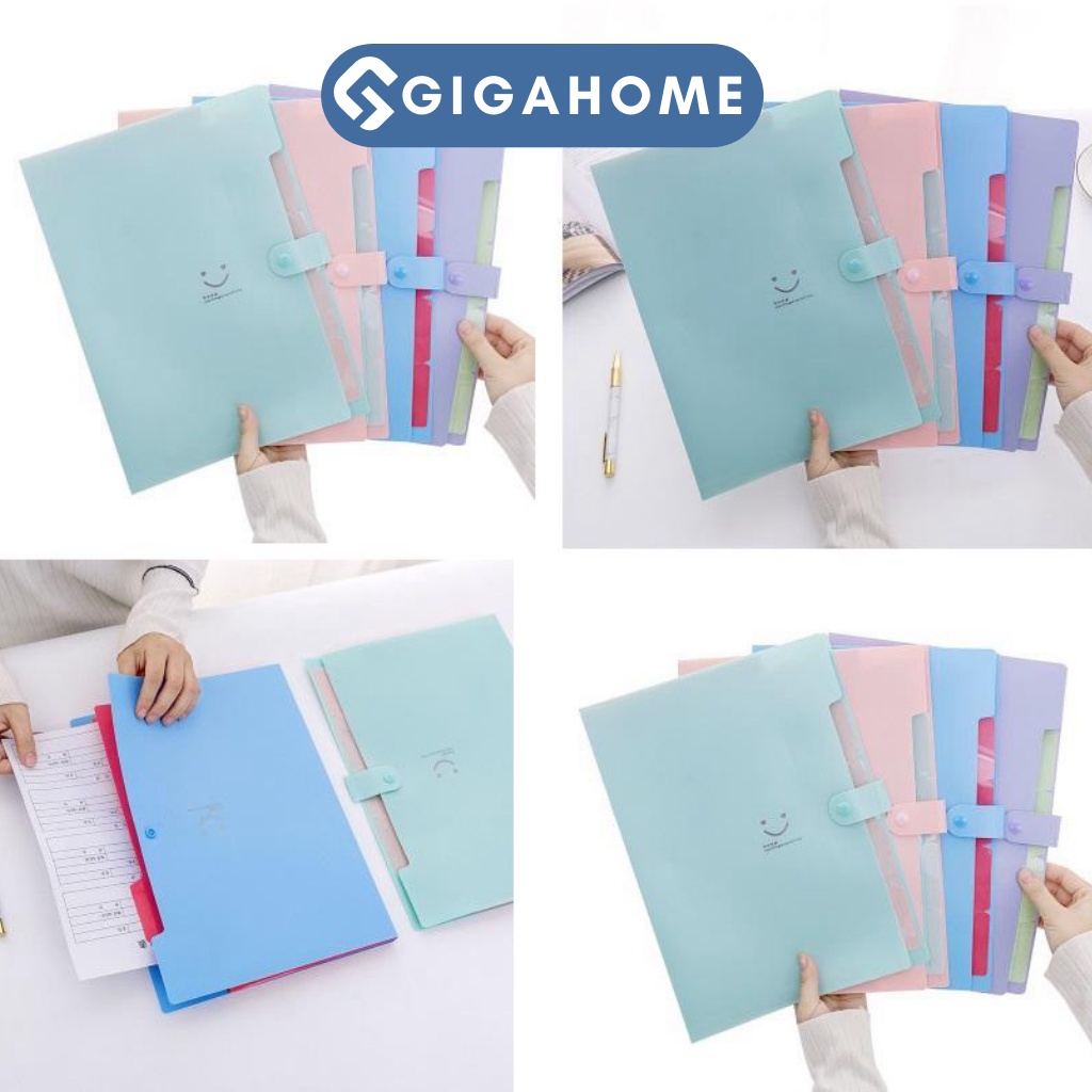 Bìa Kẹp Tài Liệu Khổ A4 GIGAHOME Nhiều Mẫu Ngộ Nghĩnh 9066