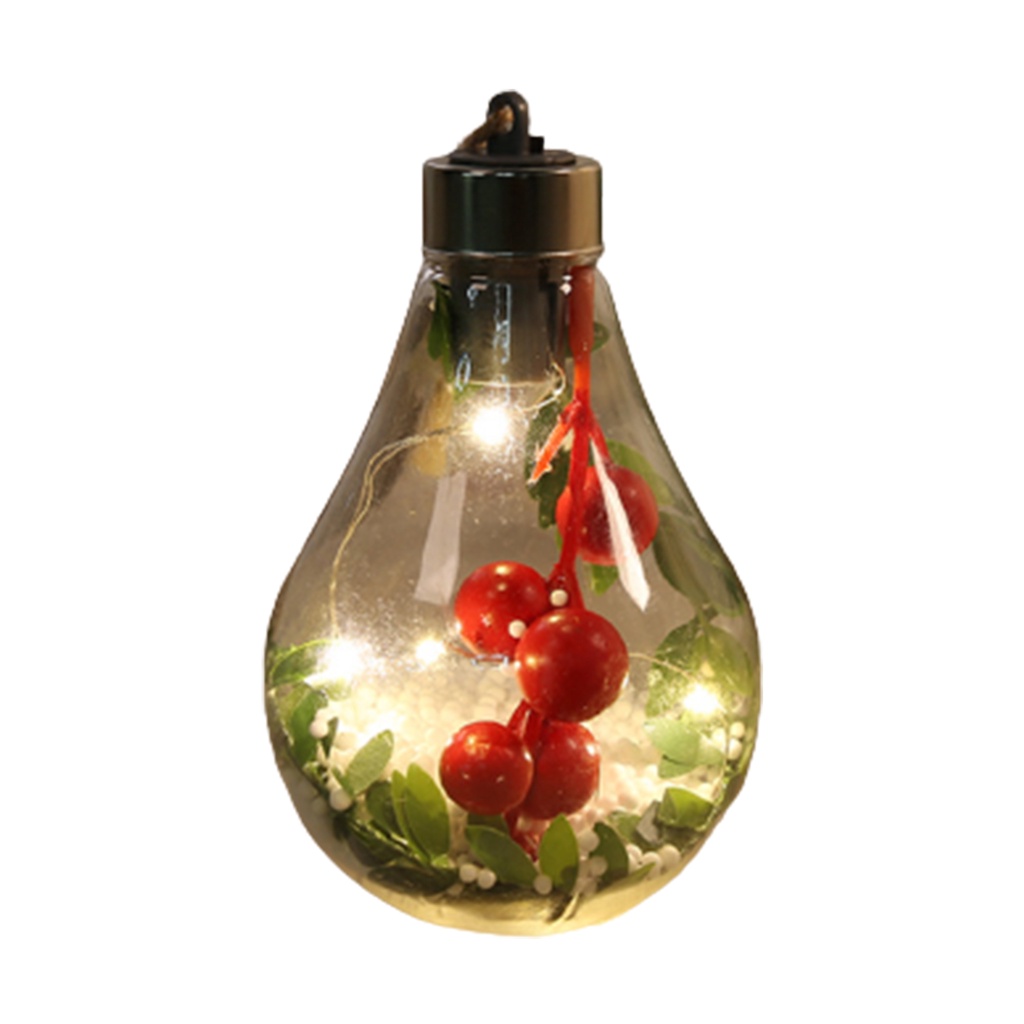 Quả cầu đèn LED trong suốt 5 kiểu dùng trang trí nhà cửa dịp giáng sinh