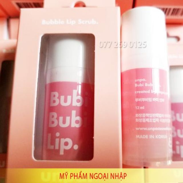 ☆TẨY TẾ BÀO CHẾT MÔI SỦI BỌT UNPA BUBI BUBI LIp