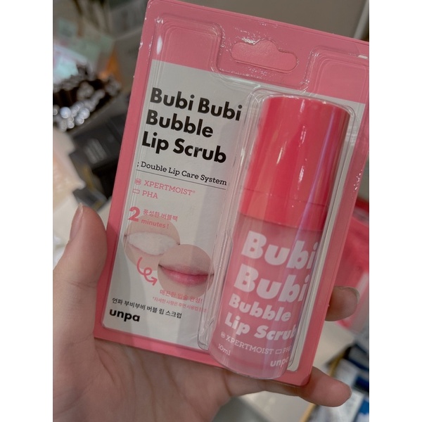 Tẩy da chết môi sủi bọt BUBI BUBI BUBBLE LIPS CRUB