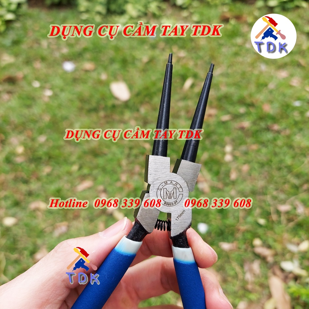 Kìm mở phe trong mũi thẳng 7&quot;/175mm B0023-07 chính hãng CMART