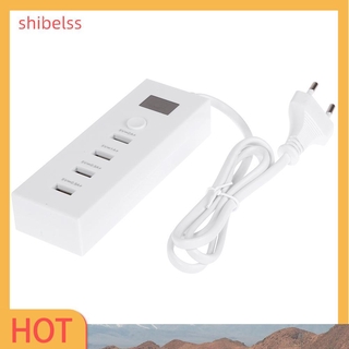 （ʚshibelss）USB 4 Port Multifunction Charger Quick Charging 5V 2A Extension Socket(EU)