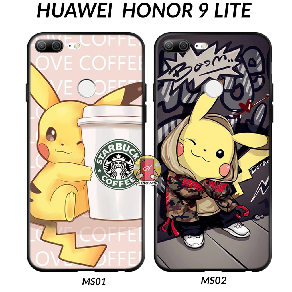 Honor 9 lite | Ốp pikachu huawei honor 9 lite dẻo đen