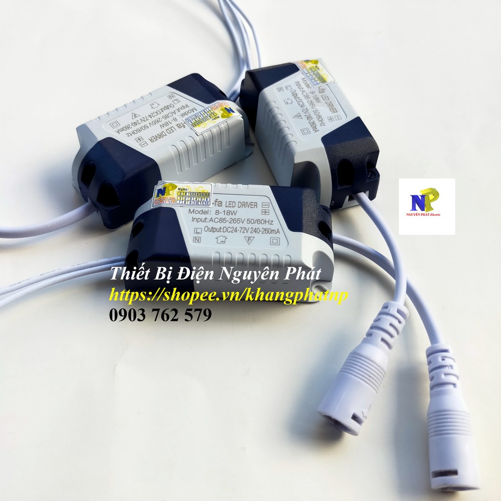 Tăng Phô [Drivier] 8-18w Đèn Led Âm Trần và Ốp Trần | BigBuy360 - bigbuy360.vn