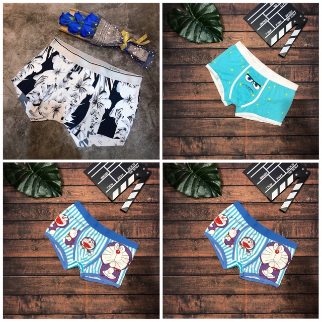 Quần sịp đùi nam, quần sịp hình 3d co dãn, chất thun lạnh