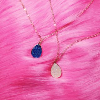 Dây chuyền giọt nước đính đá HÌNH THẬT