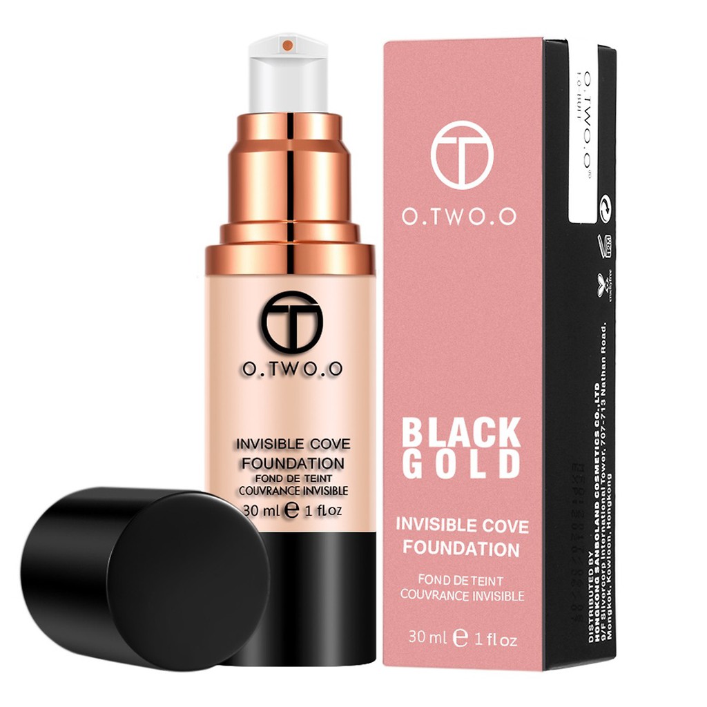 Kem Nền O.TWO.O Invisible Cove Foundation Black Gold
