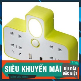 Ổ cắm điện đa năng có cổng USB và đèn ngủ_(CÓ BẢO HÀNH)