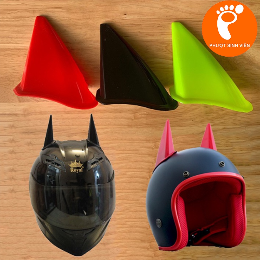 COMBO 3 MÓN PHỤ KIỆN GẮN NÓN BẢO HIỂM( TAI RÙA+ TAI BATMAN+ ĐUÔI GIÓ)