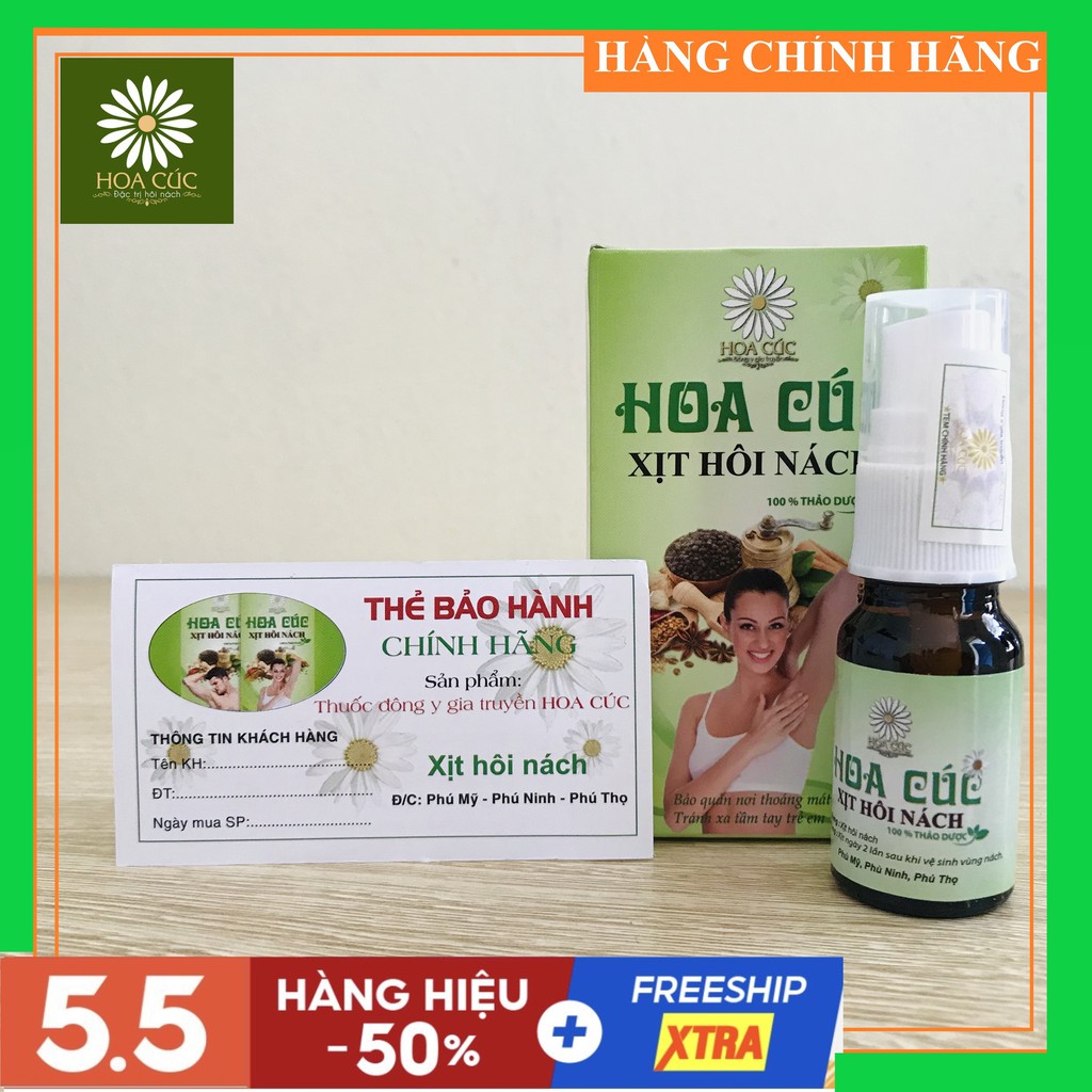 [Chính Hãng] Xịt Triệt Hôi Nách Hoa Cúc - Ngăn Tiết Mồ Hôi - Giảm Thâm (Mẫu Mới 2021) | BigBuy360 - bigbuy360.vn