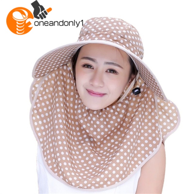 Nón Chống Nắng / Tia uv / Gió Kèm Tấm Che Mặt Tiện Dụng Cho Hoạt Động Ngoài Trời