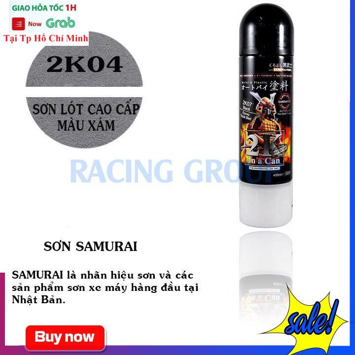 Sơn Chính Hãng Samurai 2K04 - Sơn Lót Xám Bám Dính Tốt Trên Mọi Bề Mặt