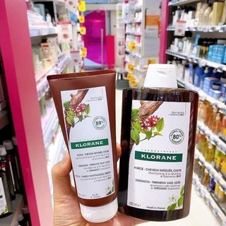 Combo dầu gội và dầu xả Klorane trị rụng tóc