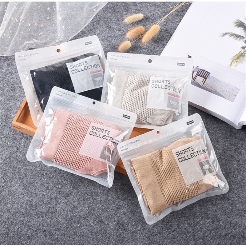 Quần lót nữ cotton nịt bụng 3 trong 1 trơn màu