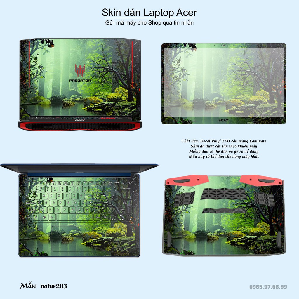 Skin dán Laptop Acer in hình thiên nhiên nhiều mẫu 7 (inbox mã máy cho Shop)