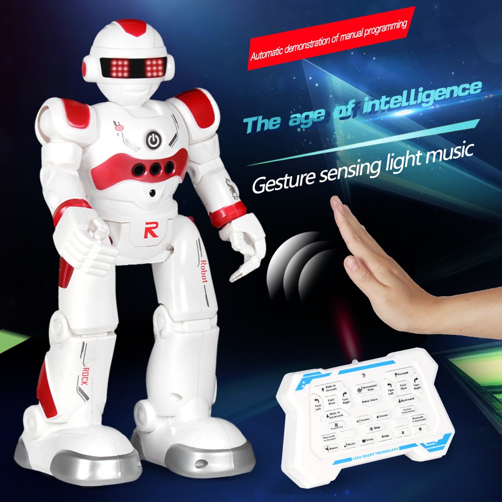 Đồ chơi robot điều khiển từ xa cho trẻ em Robot có thể lập trình thông minh với đồ chơi điều khiển hồng ngoại