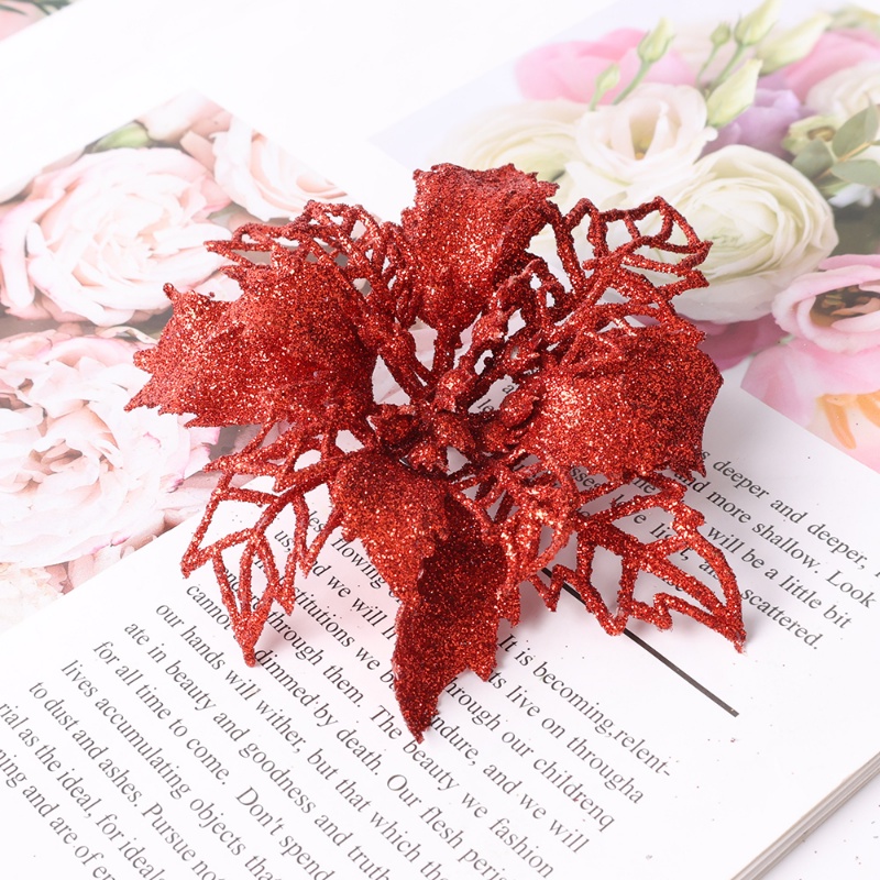 Bộ 5 Cây Thông Giáng Sinh Lấp Lánh / Bột Vàng Nhân Tạo Trang Trí Bàn Làm Việc