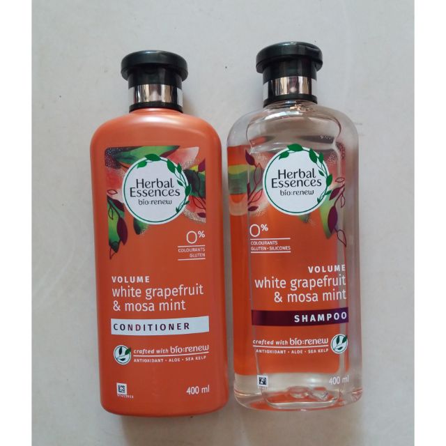 dầu gội  HERBAL ESSENCES  chiết xuất bưởi và bạc hà chai 400ml.