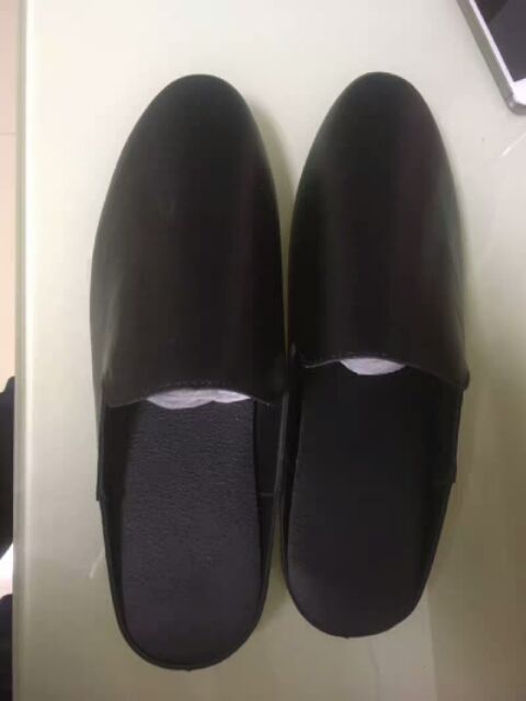 Giầy sục nam hai loại da bóng & da lộn