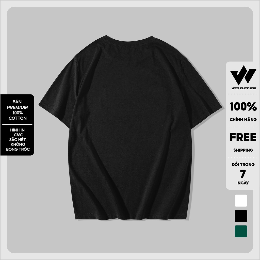 Áo thun tay lỡ unisex WIIS SOMEPACE phông form rộng bản Premium nam nữ oversize ulzzang