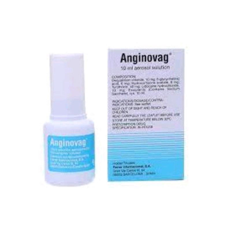 Dung dịch xịt họng Anginovag ⚡ Tặng quà ⚡ Chai 10ml Giúp giảm đau, rát họng